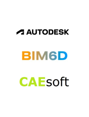 Aplicaciones más conocidas en ingenieria AUTODESK, BIM6D Y CAESOFT